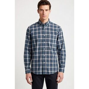 Holderness & Bourne The Andrews Plaid Button Down Shirt Mens M Tailored Stretch